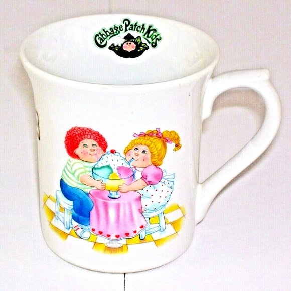 Vintage Cabbage Patch Kids Ice Cream Soda Coffee Tea Hot Cocoa Mug 1984 cup - Picture 1 of 7